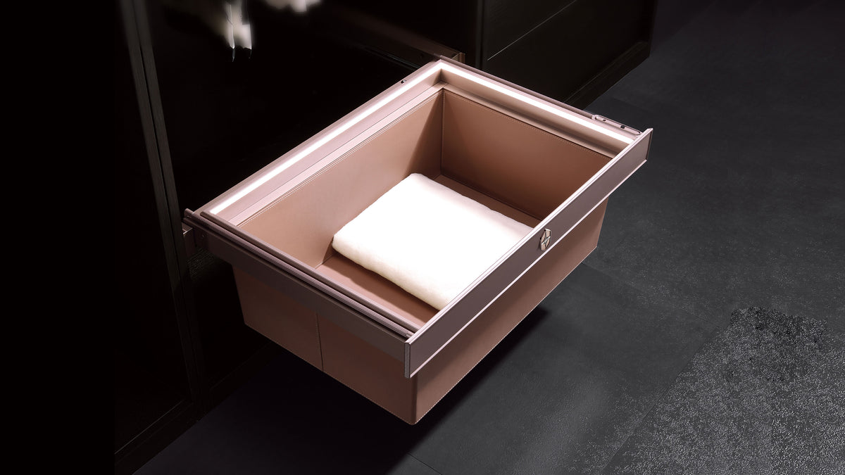 Chémarw 3-Bellavia Rose Gold Wardrobe Basket System