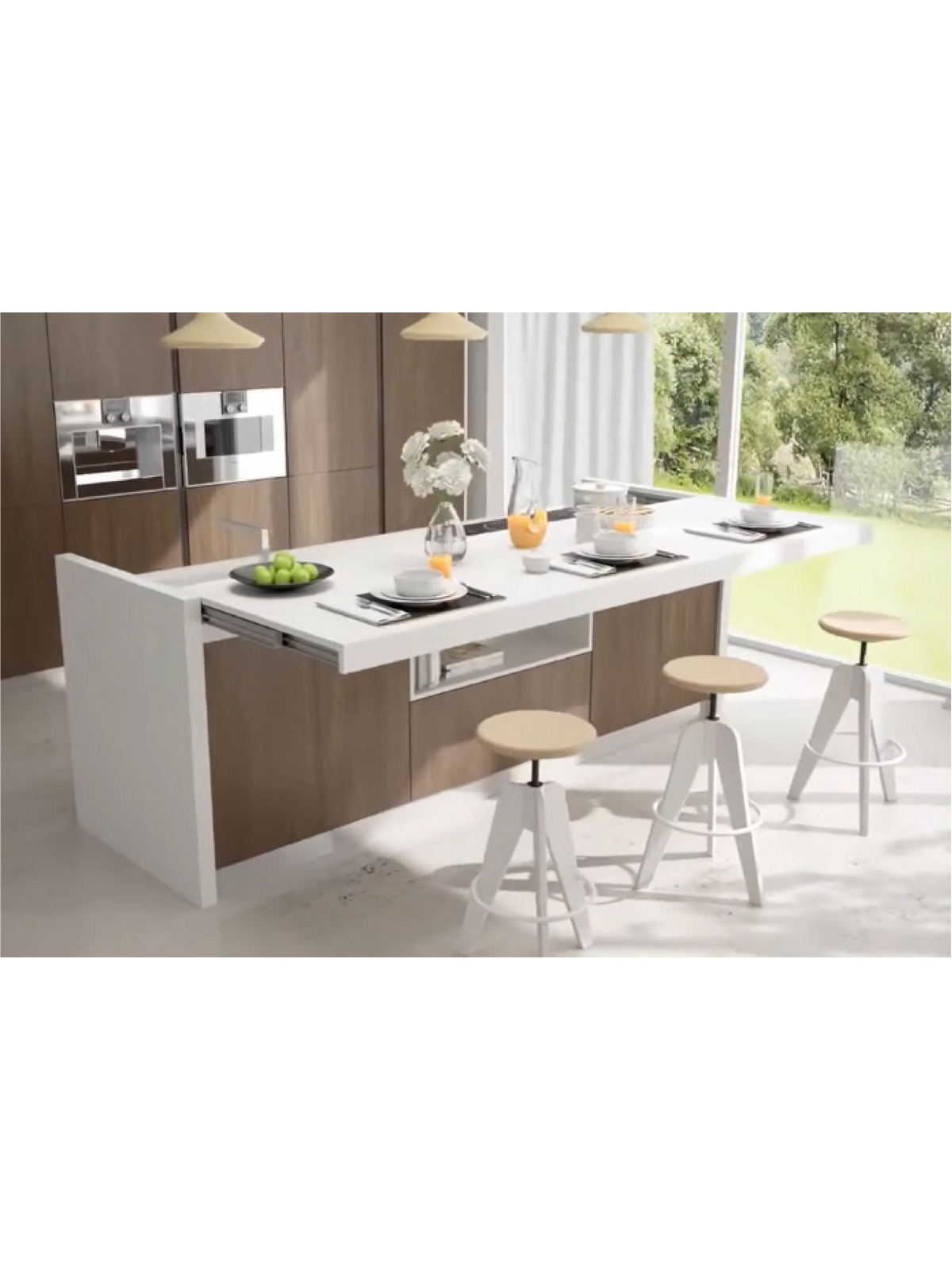 SNACK Bancone Scorrevole Transformable Table