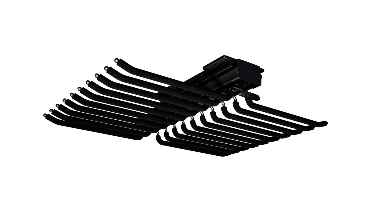 Duetto Double-Row Pants Rack Black