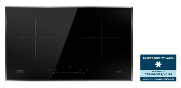 70 cm Wifi Induction Hob with 2 Zones Glass