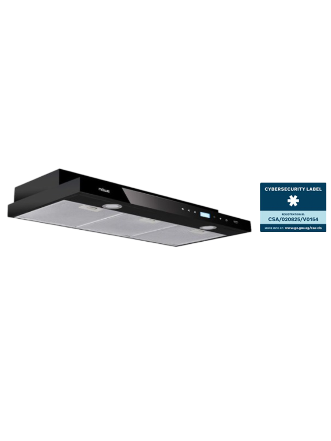 90 cm Wifi Slim Hood Glass