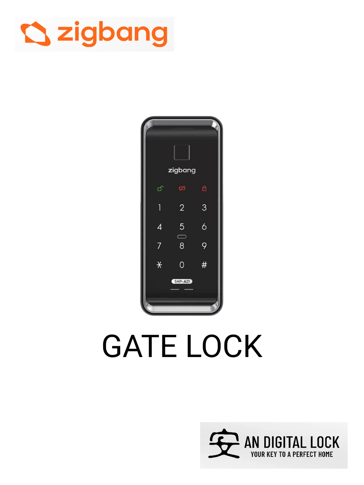 Zigbang SHP-A21 Digital Gate Lock