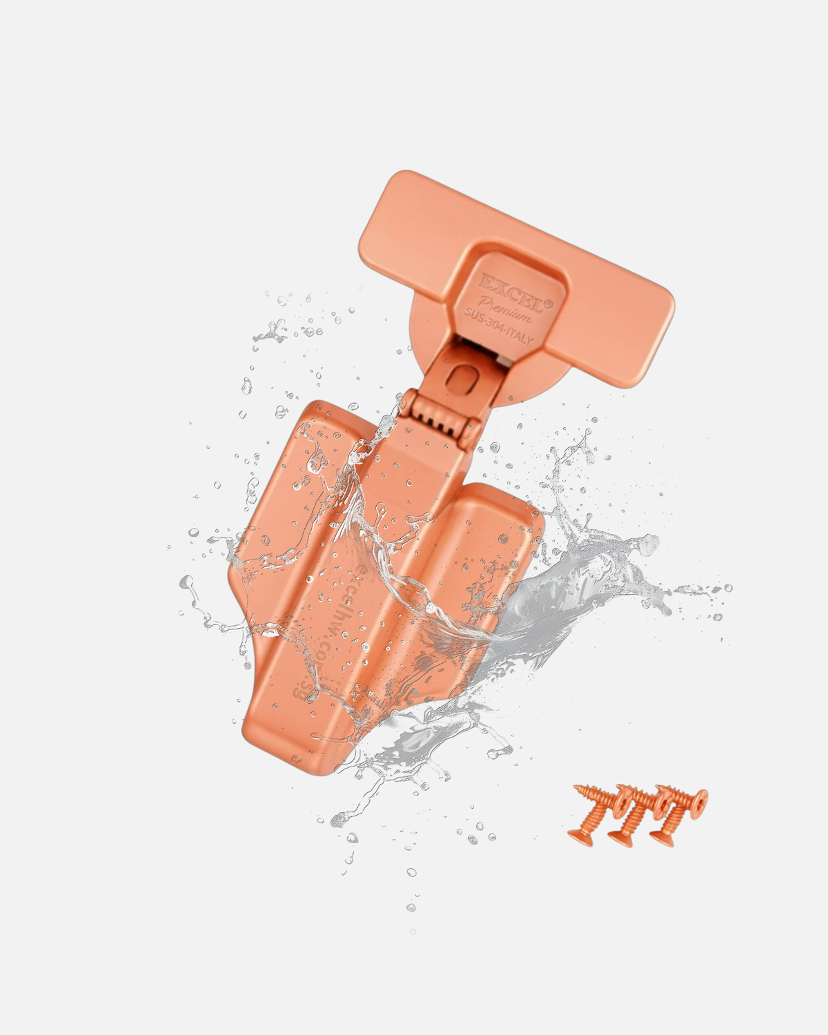 Chémarw 3 Series EXCEL Rose Gold EHP18 SUS304 Soft-Closing Hinge