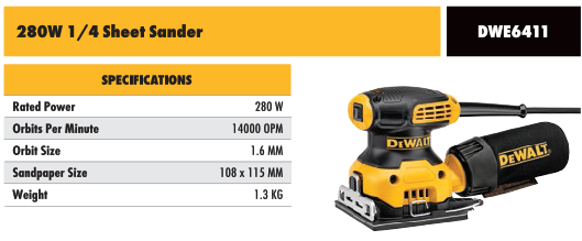 230W 1/4 Sheet sander