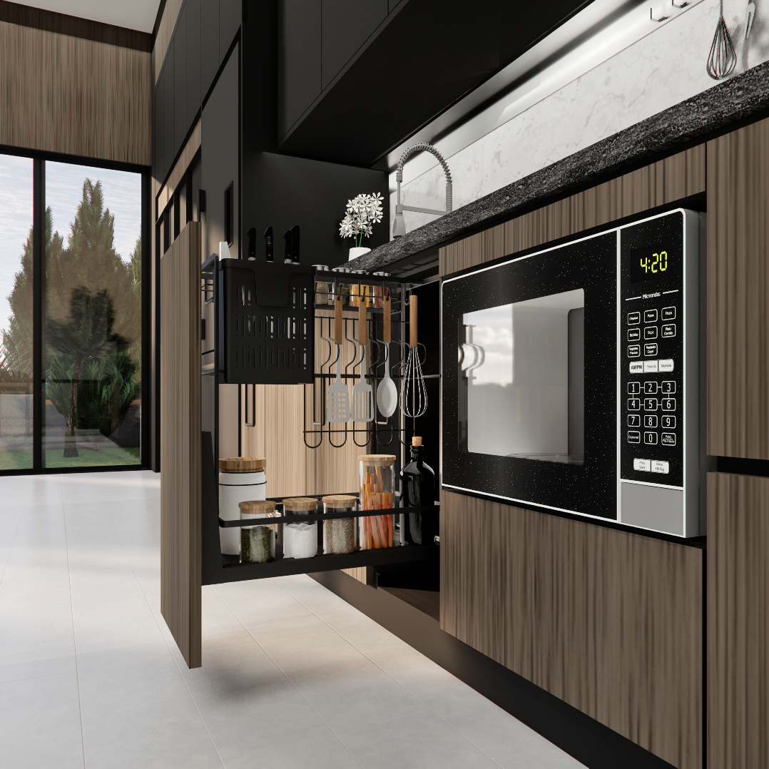 Notturno Matte Black SUS304 Multipurpose Soft Closing Kitchen Basket