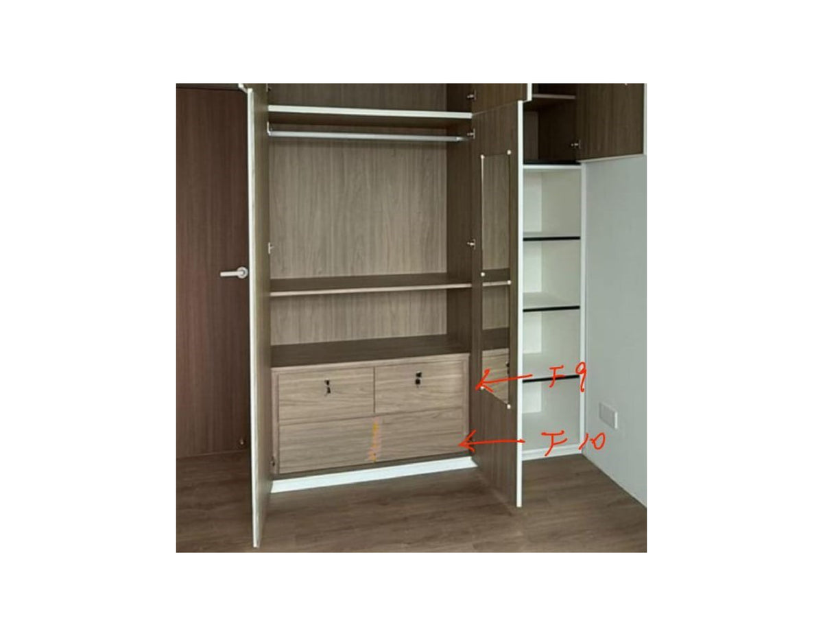 Carpentry Works - WARDROBE��2 COLOUR LAMINATE & 2 NOS SMALL DRAWER