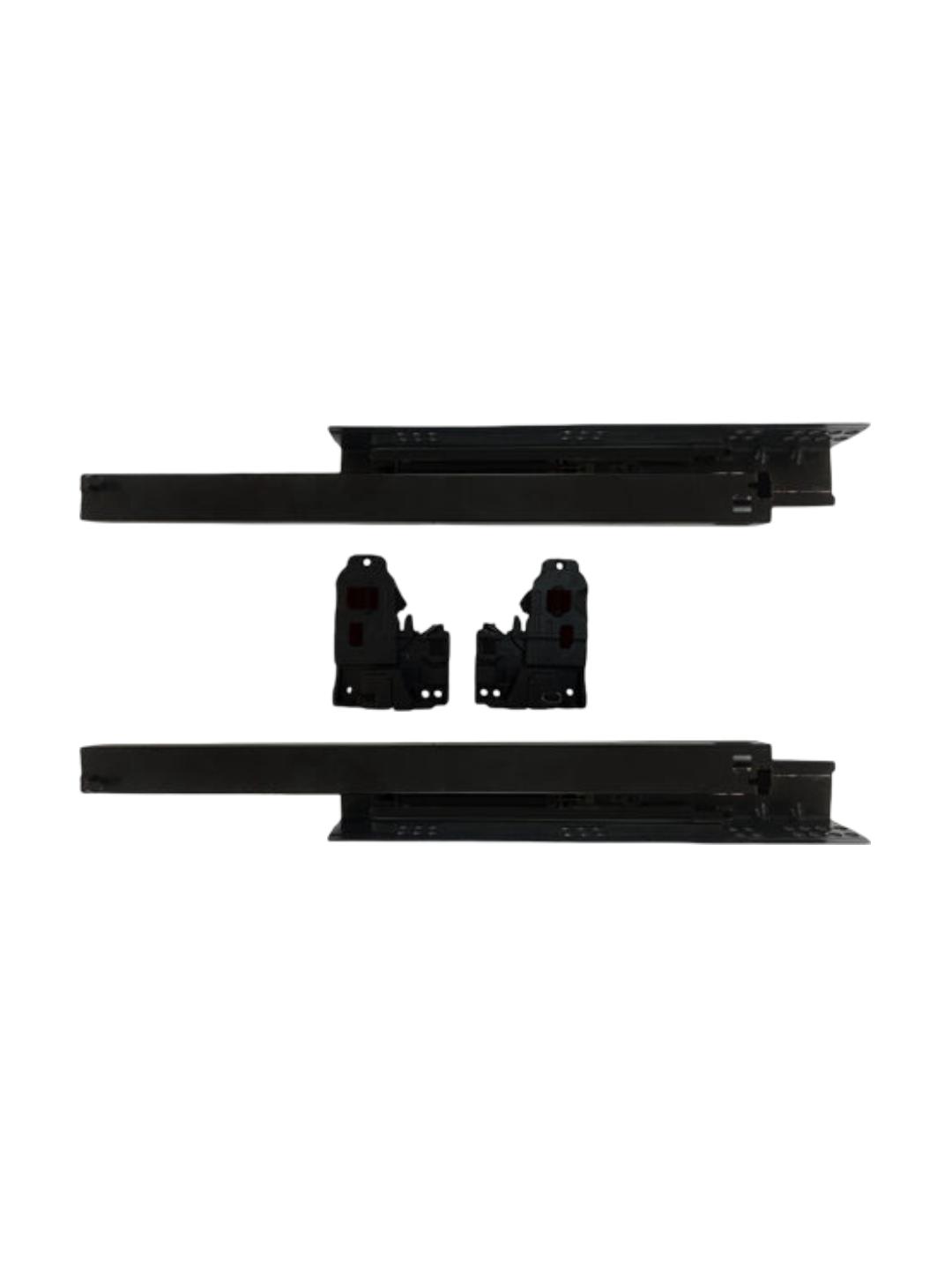 KUCIFER BK3.0-4D Black Undermount Soft Closing Full Ext Drawer track