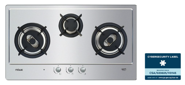 78 cm Wifi Hob with 3 Burners S/S