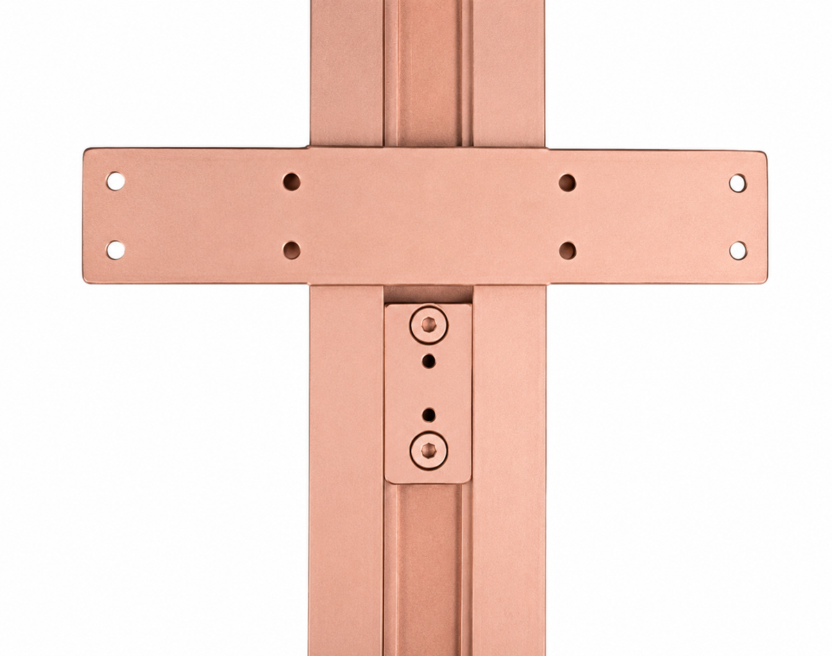 DRAWER AND WARDROBE ACC BRACKET ROSE GOLD
