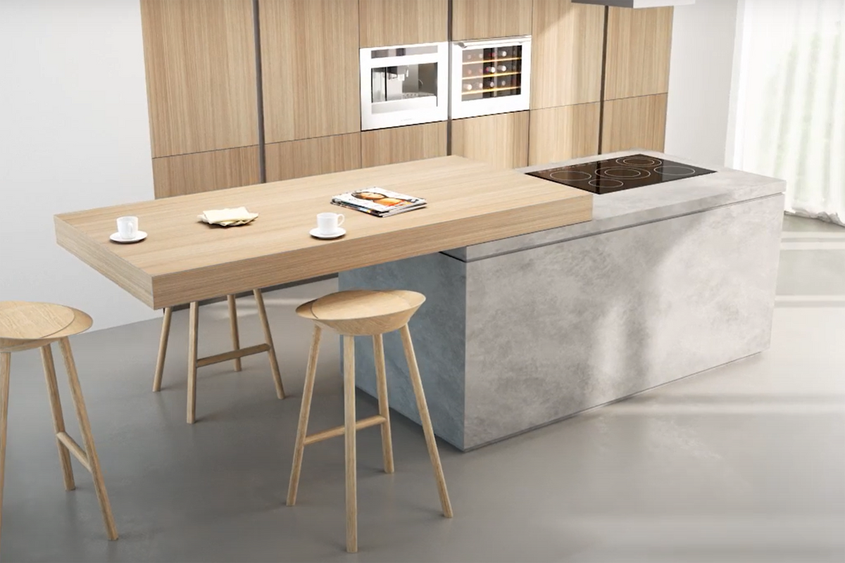 Breakfast Top - Sliding table top for the kitchen