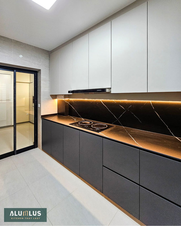 100% Aluminium Kitchen Cabinet - Basic Package