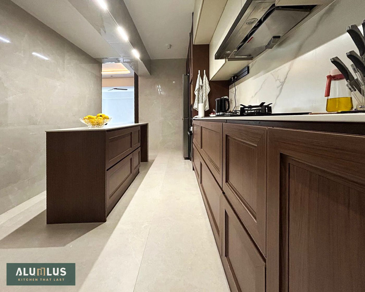 100% Aluminium Kitchen Cabinet - Premium Package