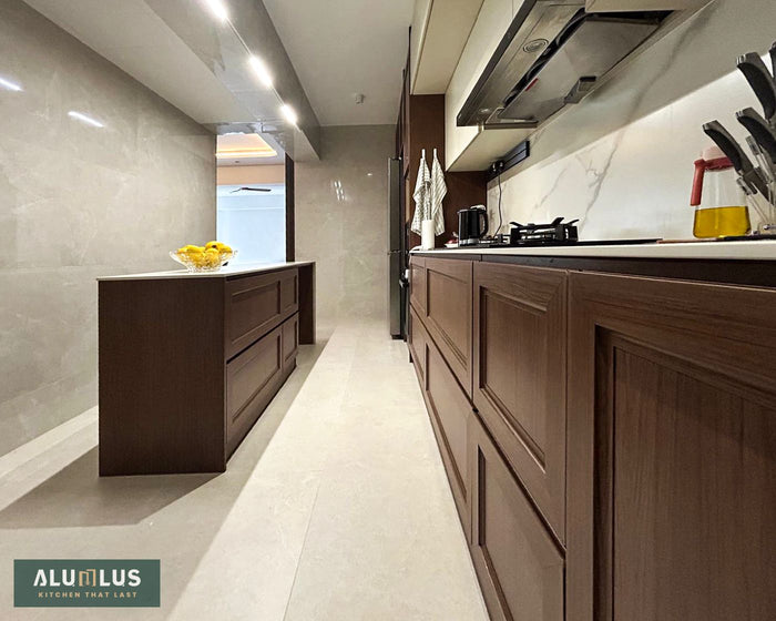 100% Aluminium Kitchen Cabinet - Premium Package