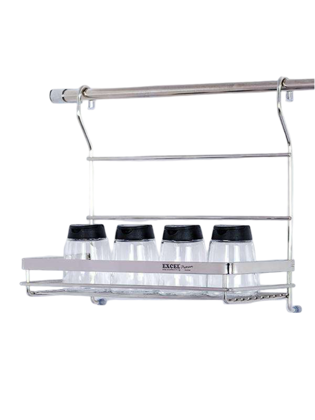 ITALIAN Series Sus304 1 Tier Single Rack W/Hanging Rod & D.I.Y. Bracket