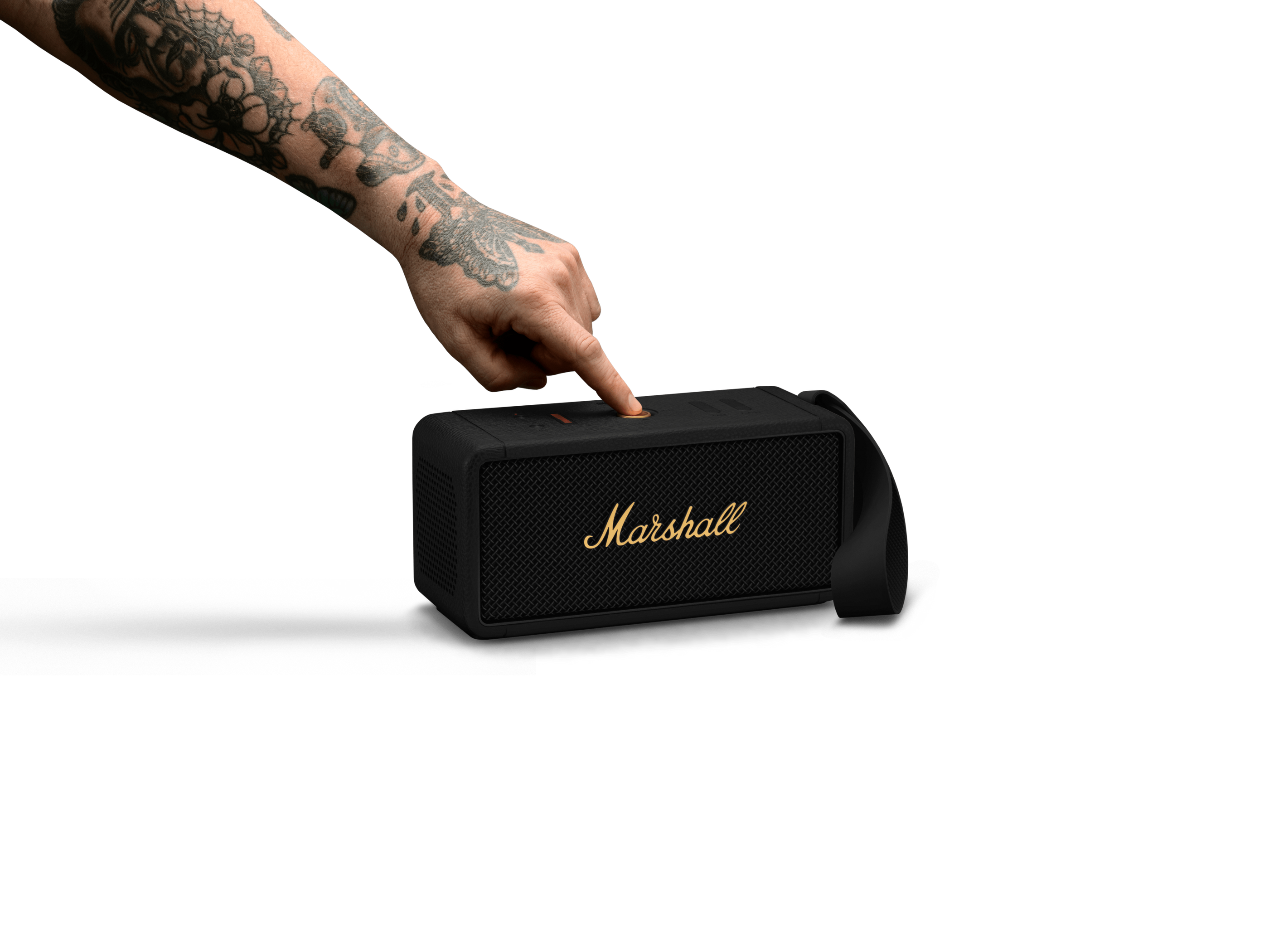 Marshall Middleton BT Speaker Black & Brass — Excel Hardware