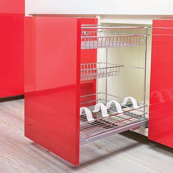 3 TIER DRAWER BASKET C/W FULL EXT RUNNER