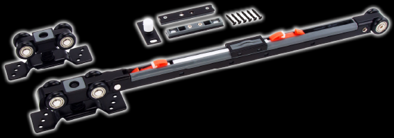 TONIA SOFT CLOSE TOPHUNG SLIDING SYSTEM FULL SET WITH ROLLER AND 3M TRACK